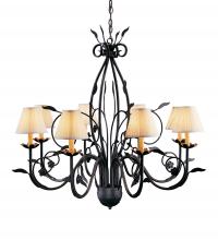 Meyda Green 116649 - 36" Wide Bordeaux 8 Light Chandelier