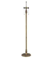 Meyda Green 118696 - 61" High Antique Brass 2 Light Floor Base