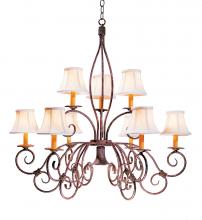 Meyda Green 119084 - 36" Wide Grace 10 Light Two Tier Chandelier