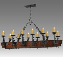 Meyda Green 124272 - 60"L Tudor LED 12 LT Chandelier