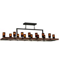 Meyda Green 135930 - 72"W Grand Terrace 14 LT Oblong Chandelier