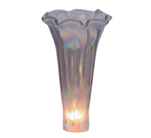 Meyda Green 13822 - 3" Wide X 5" High Purple Iridescent Pond Lily Shade