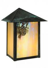 Meyda Green 143070 - 6.5" Wide Seneca Winter Pine Wall Sconce