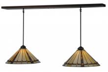 Meyda Green 143349 - 48" Long Belvidere 2 Light Island Pendant