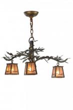 Meyda Green 147319 - 24"W Pine Branch Valley View 3 LT Chandelier