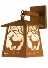 Meyda Green 15278 - 7.5"W Deer at Dawn Hanging Wall Sconce