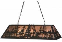 Meyda Green 153038 - 48"L Tall Pines Oblong Pendant