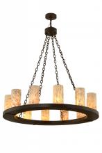 Meyda Green 156030 - 42" Wide Loxley Jadestone 12 Light Chandelier