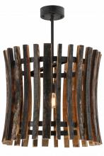 Meyda Green 157547 - 24"W Barrel Stave Madera Pendant