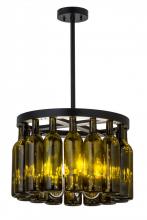 Meyda Green 164832 - 19"W Tuscan Vineyard Estate 16 Wine Bottle Chandelier