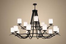 Meyda Green 165222 - 78"W Octavia 15 LT Two Tier Chandelier