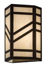 Meyda Green 181185 - 7"W Santa Fe Wall Sconce