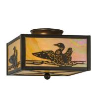 Meyda Green 18793 - 10"Sq Loon Flushmount