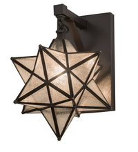 Meyda Green 192944 - 9" Wide Moravian Star Hanging Wall Sconce