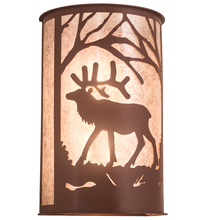 Meyda Green 197060 - 12" Wide Elk at Dawn Wall Sconce