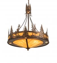 Meyda Green 215159 - 30" Wide Tall Pines Inverted Pendant