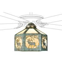 Meyda Green 22340 - 13"W Lone Elk Fan Light Shade