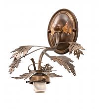 Meyda Green 22823 - 9" Wide Oak Leaf Wall Sconce Hardware