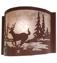 Meyda Green 23833 - 12"W Deer Creek Wall Sconce