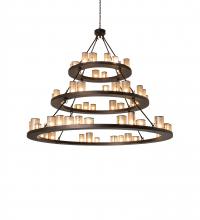 Meyda Green 238892 - 72" Wide Loxley Shelburne 3 Tier Chandelier