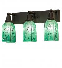 Meyda Green 249872 - 24" Wide Metro Fusion Seaglass 3 Light Draped Vanity Light