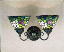 Meyda Green 31121 - 18" Wide Rosebush 2 Light Wall Sconce