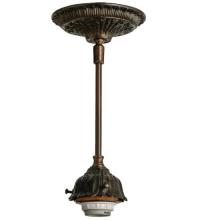 Meyda Green 48917 - 5" Wide Mahogany Bronze 1 Light Pendant Hardware