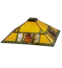 Meyda Green 50901 - 17"Sq Pinecone Ridge Shade