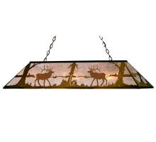 Meyda Green 67745 - 72"L Elk at Lake Oblong Pendant