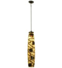 Meyda Green 81066 - 6.5"W Pine Branch Mini Pendant