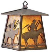 Meyda Green 82672 - 7.5"W Cowboy Hanging Wall Sconce