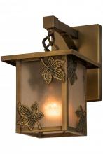 Meyda Green 88377 - 6.5"W Hyde Park Maple Leaf Hanging Wall Sconce