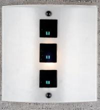 Meyda Green 98157 - 11"W Metro Fusion Black Tie Affair Wall Sconce