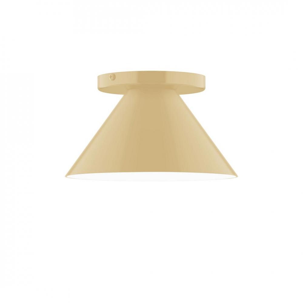 8" Axis Mini Cone LED Flush Mount, Ivory