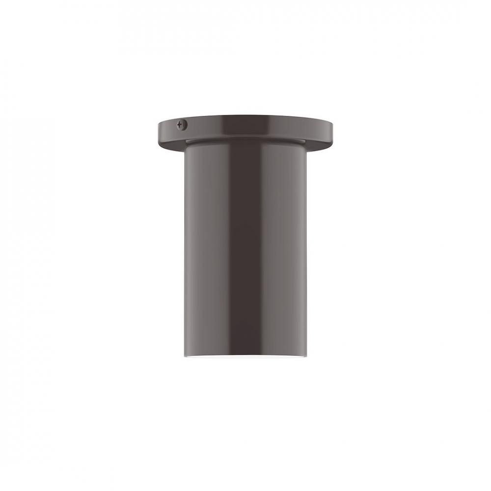 3.5" x 6" Axis Mini Cylinder LED Flush Mount, Architectural Bronze