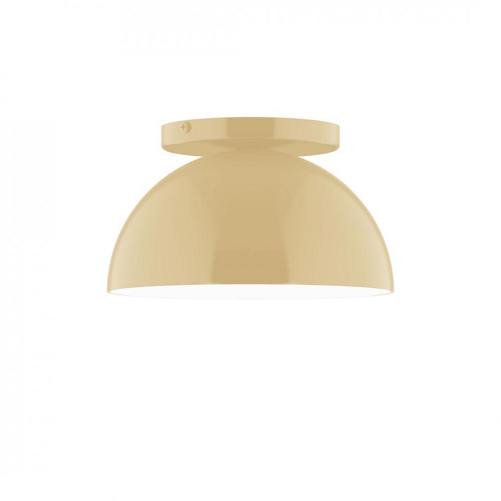 8" Axis Mini Dome LED Flush Mount, Ivory