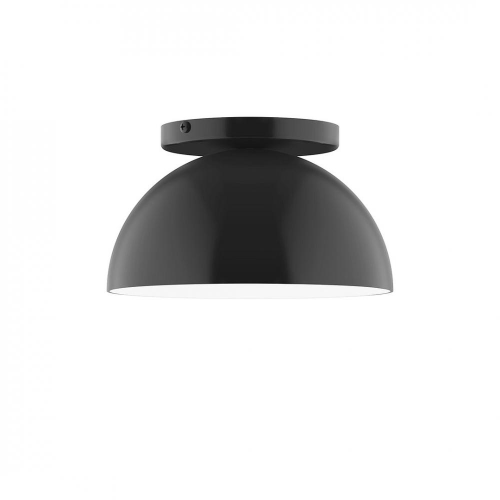 8" Axis Mini Dome LED Flush Mount, Black