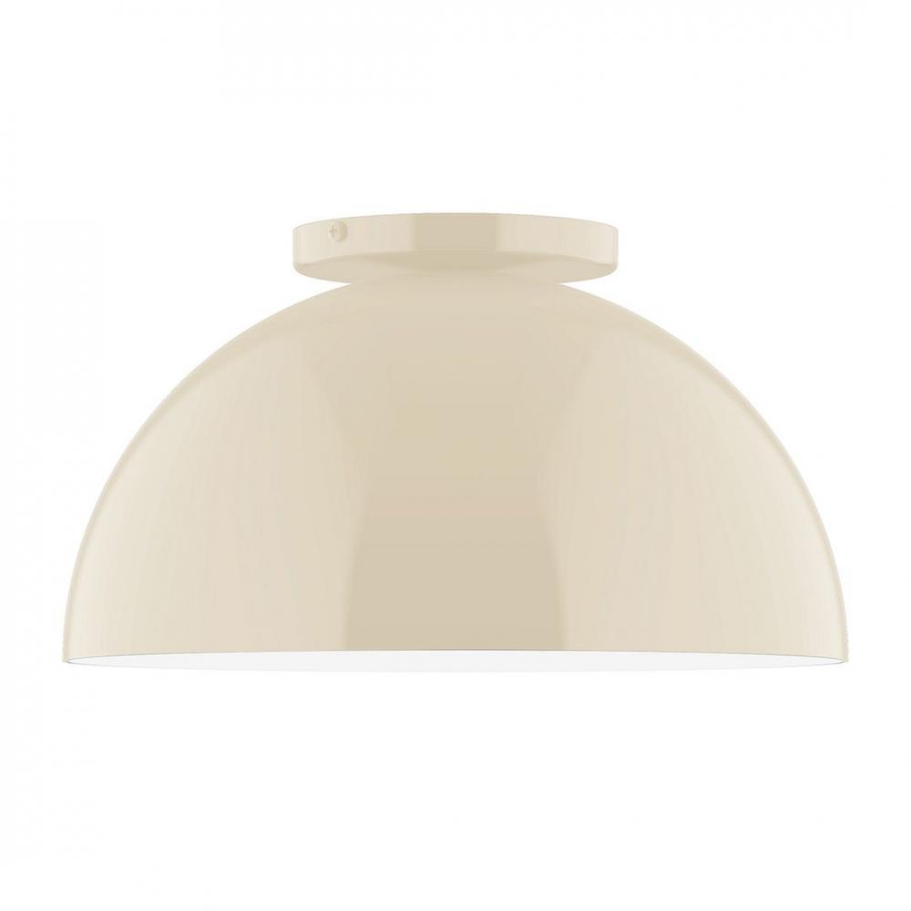 12" Axis Dome LED Flush Mount, Cream