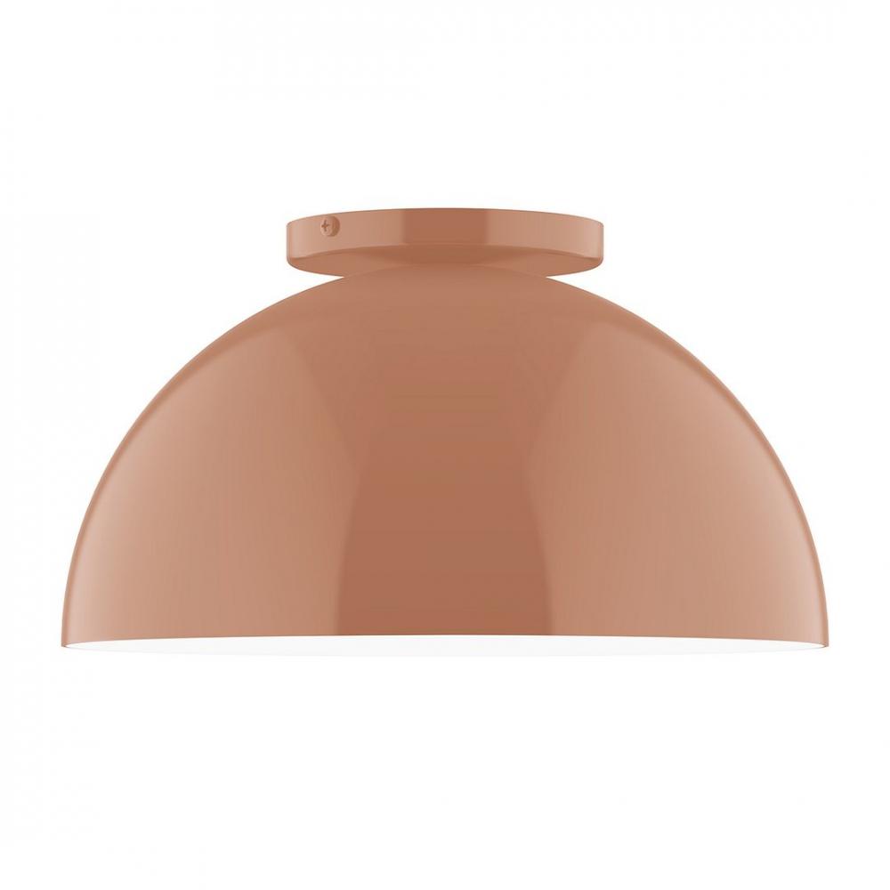 12" Axis Dome LED Flush Mount, Terracotta