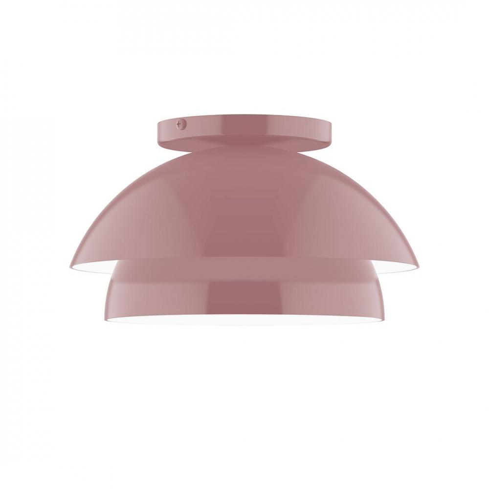 10" Nest LED Flush Mount, Mauve