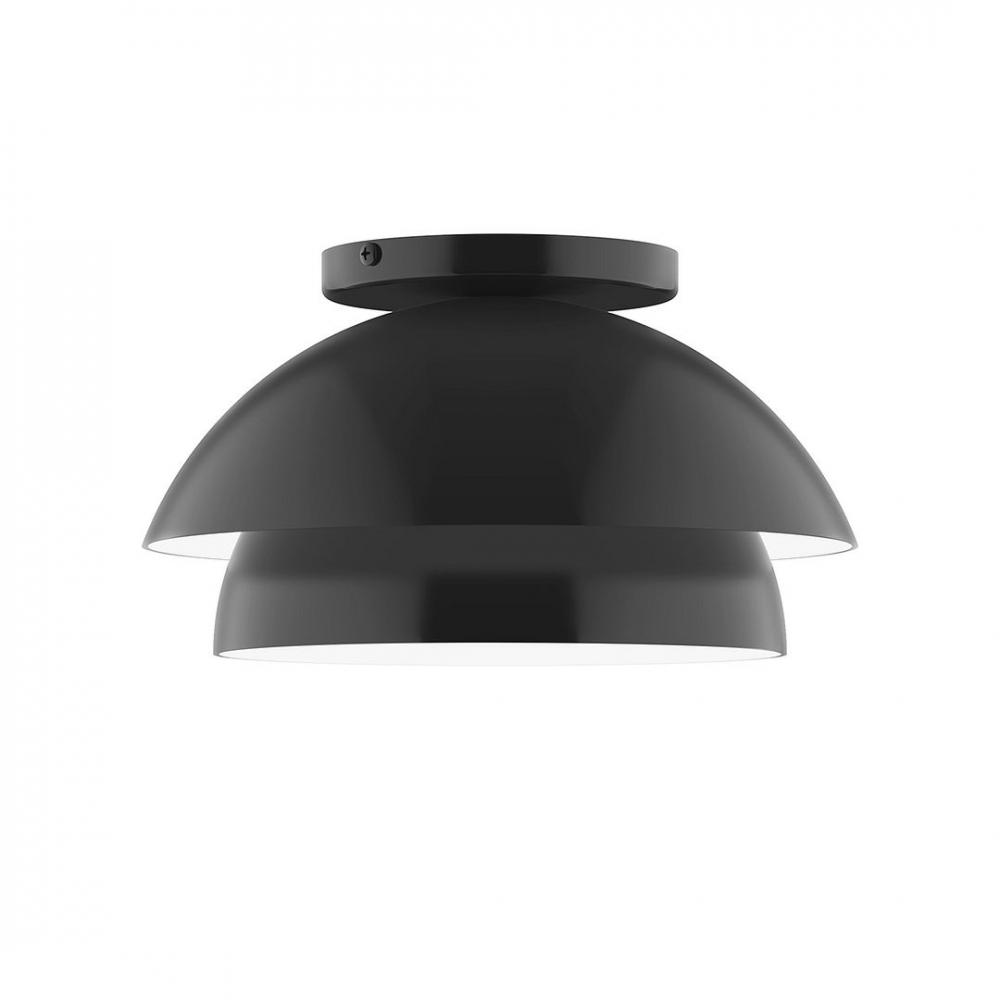 10" Nest LED Flush Mount, Black