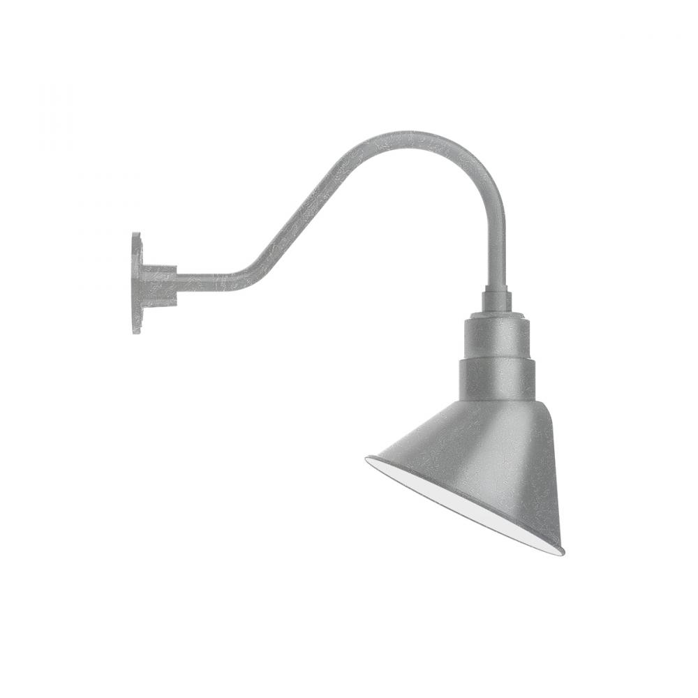 Angle 10" gooseneck wall light