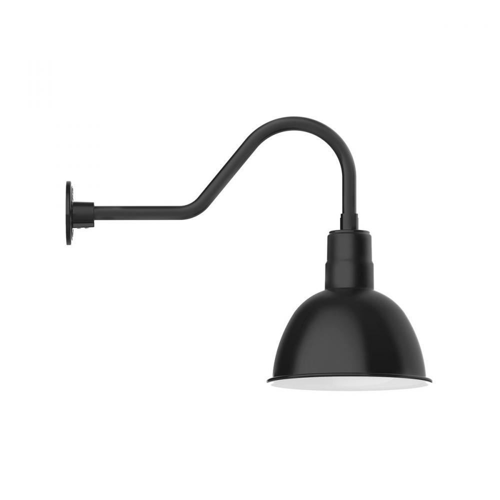 Deep Bowl 12" gooseneck wall light