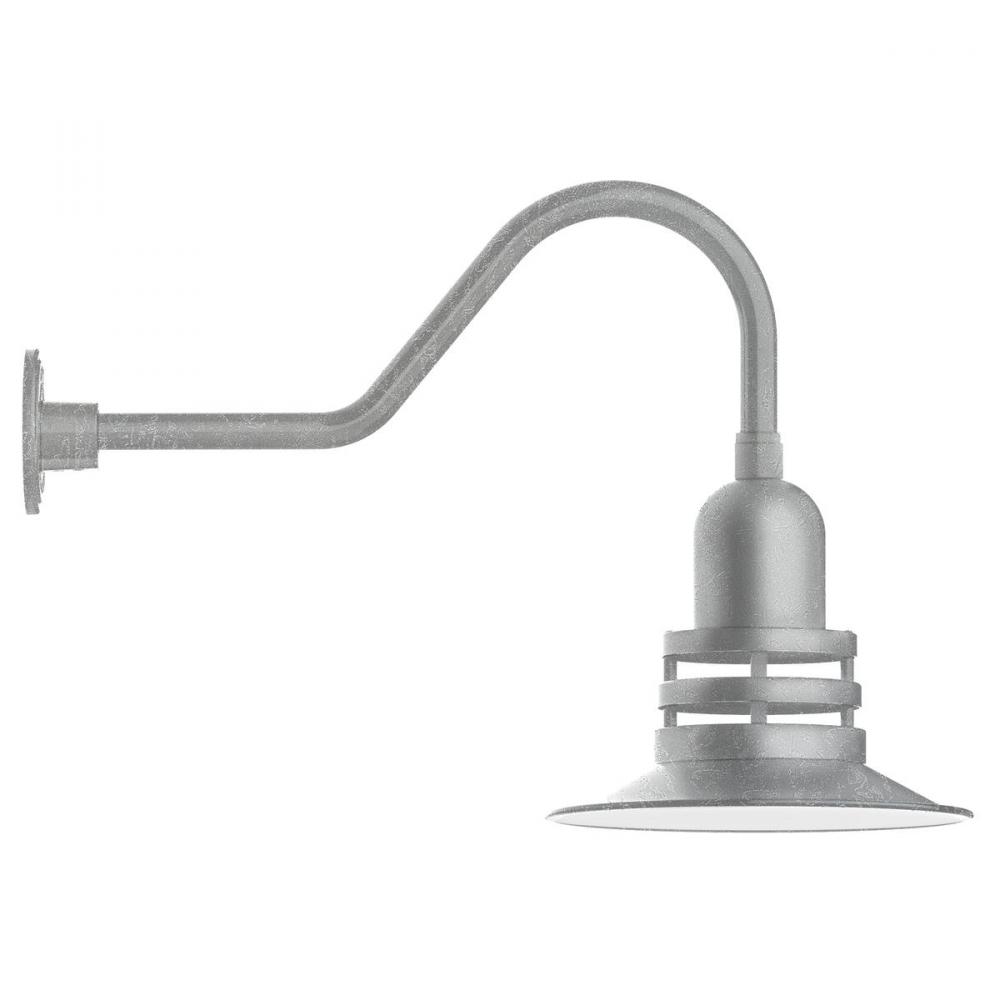 Atomic 12" gooseneck wall light