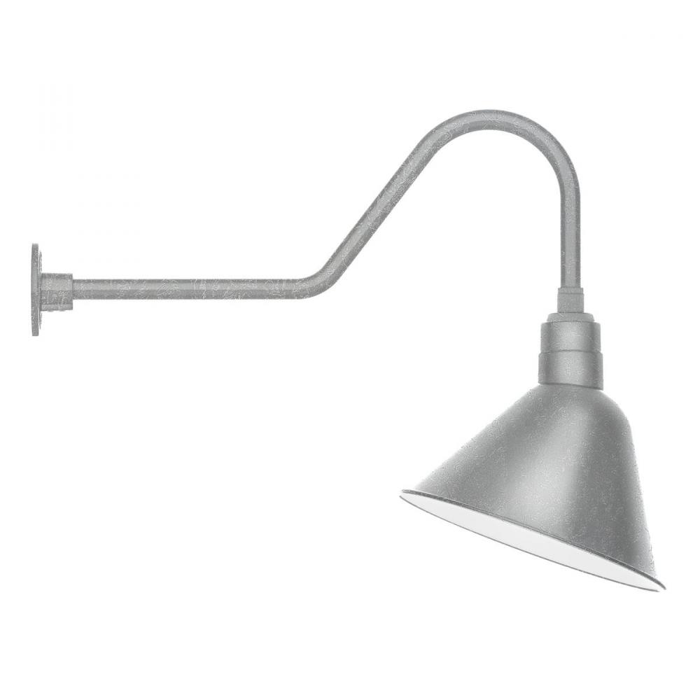 Angle 14" gooseneck wall light