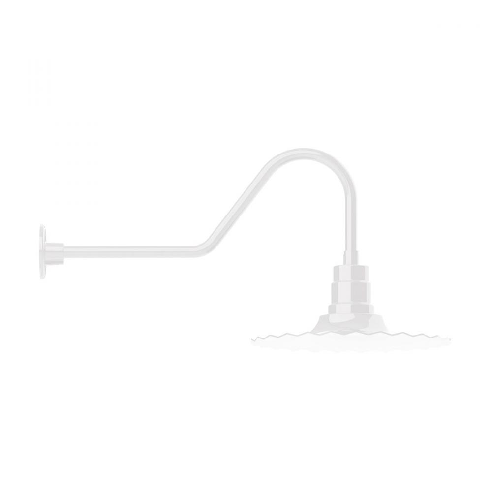 Radial 16" gooseneck wall light