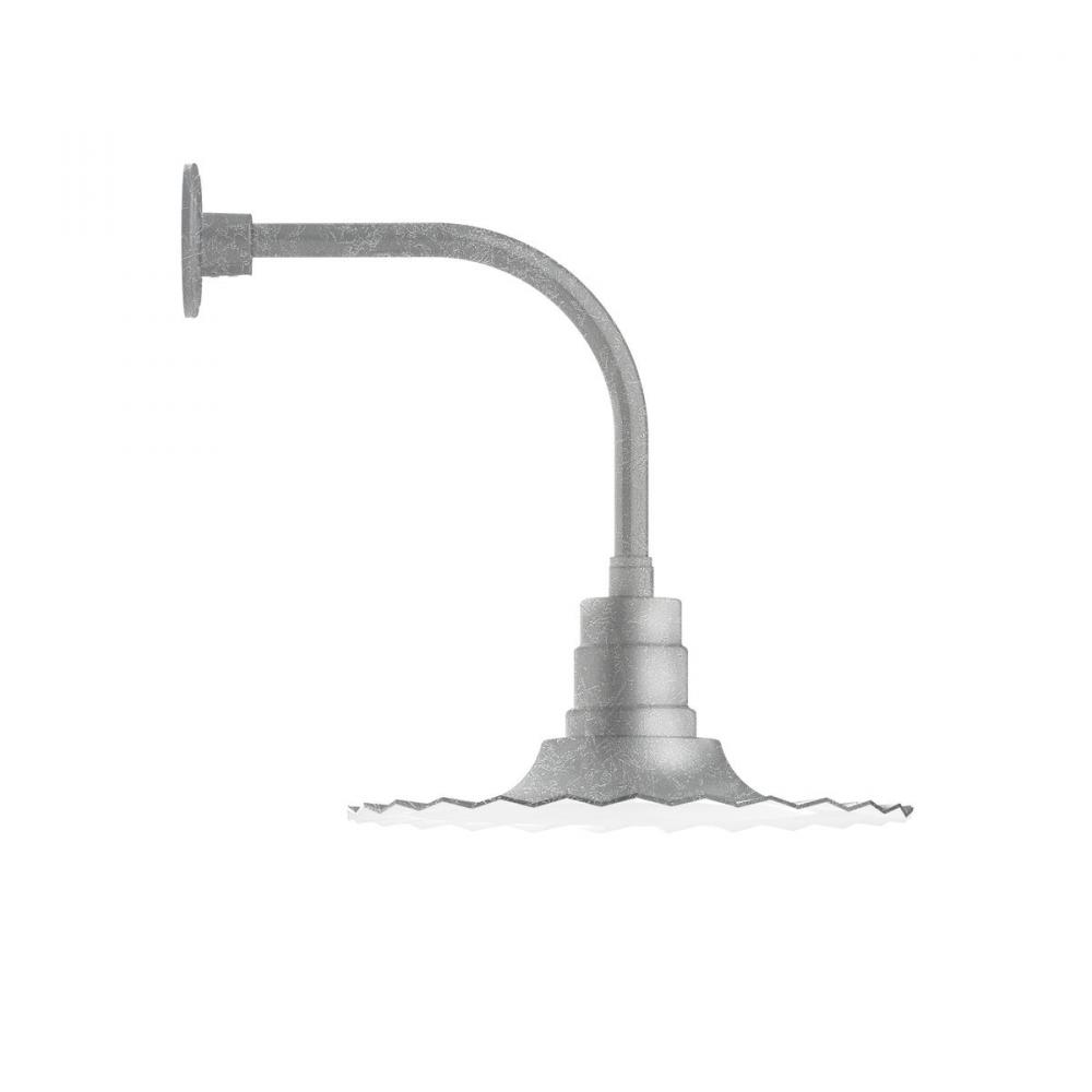 Radial 16" Curved Arm wall light