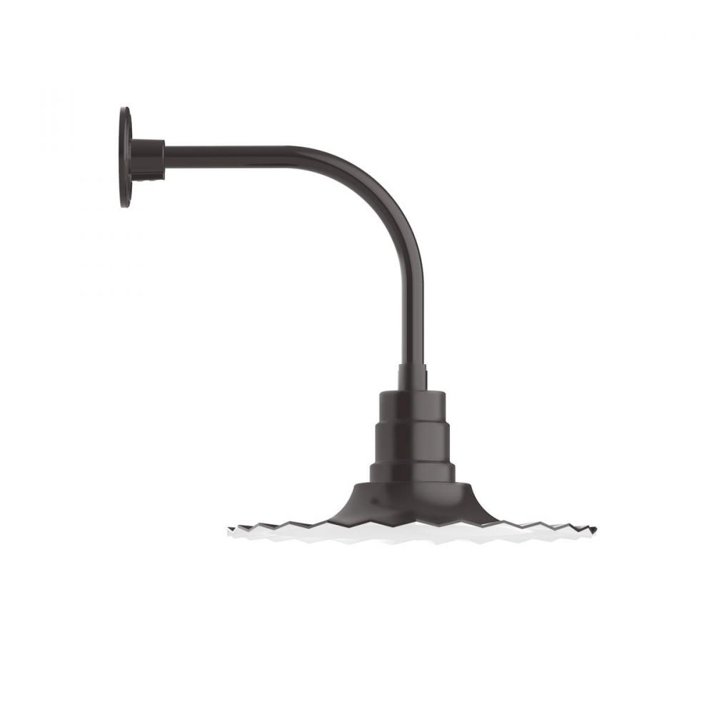 Radial 16" Curved Arm wall light