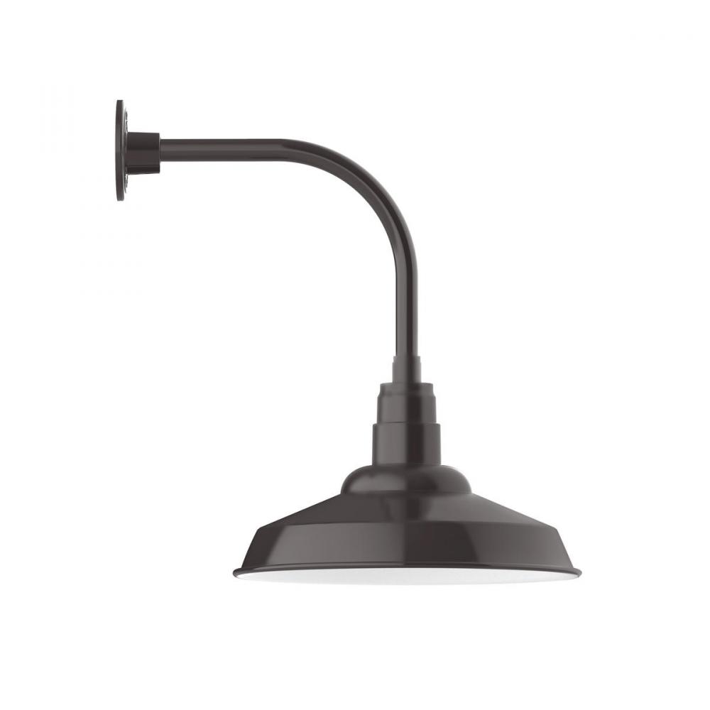 Warehouse 16" Curved Arm wall light