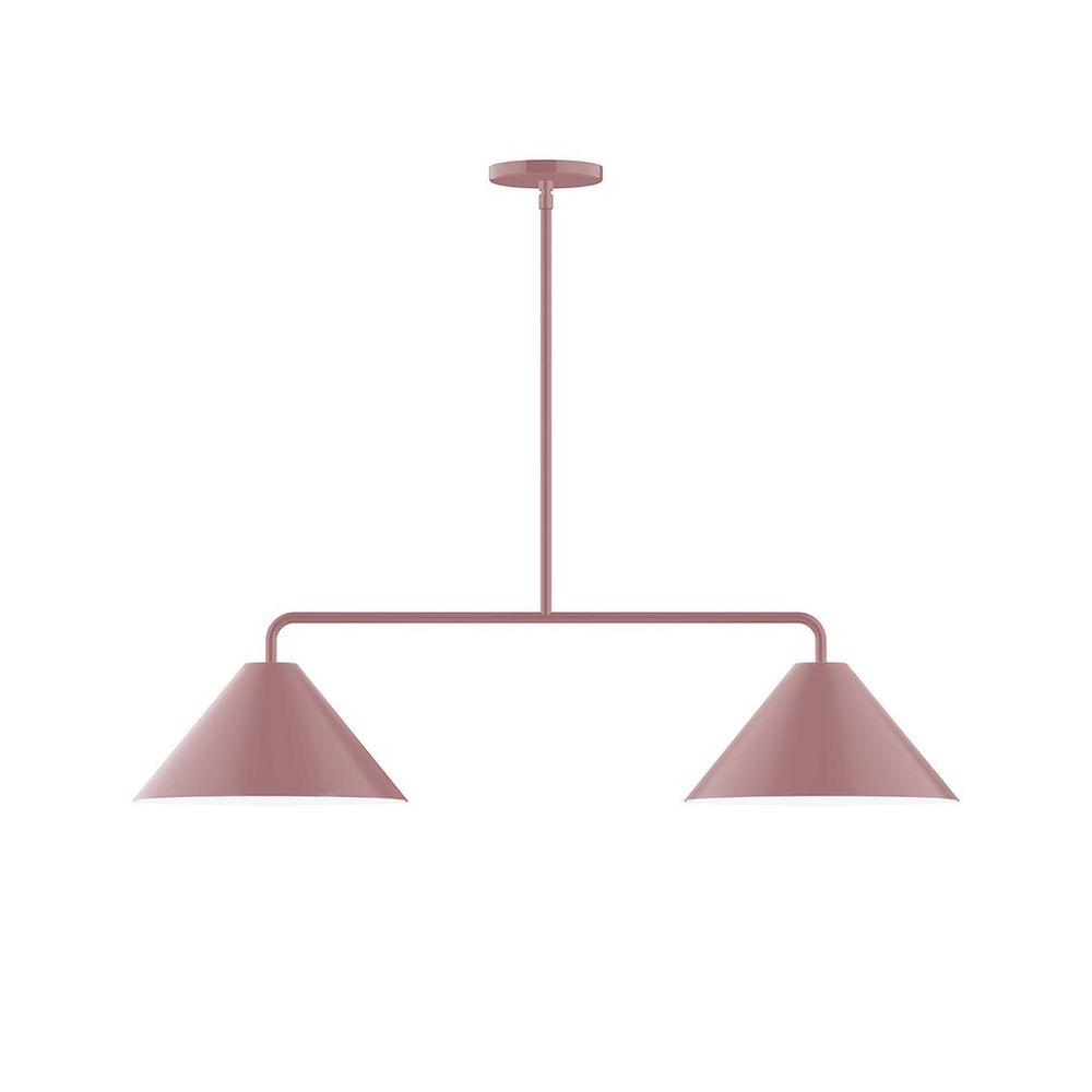 2-Light Axis Linear LED Pendant, Mauve